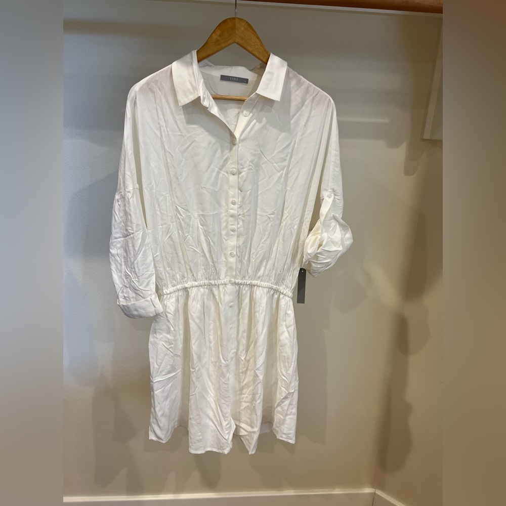 NWT, Tart, white shirt dress